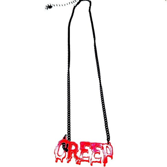 Creep Pendant Chain Necklace-Red+ Black Halloween + Gift Box - Picture 7 of 7